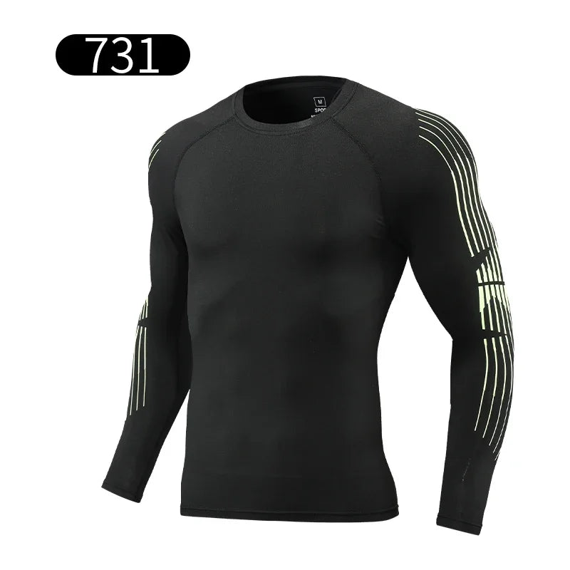 Men’s Gym Compression Quick-Dry Long Sleeve T-Shirt