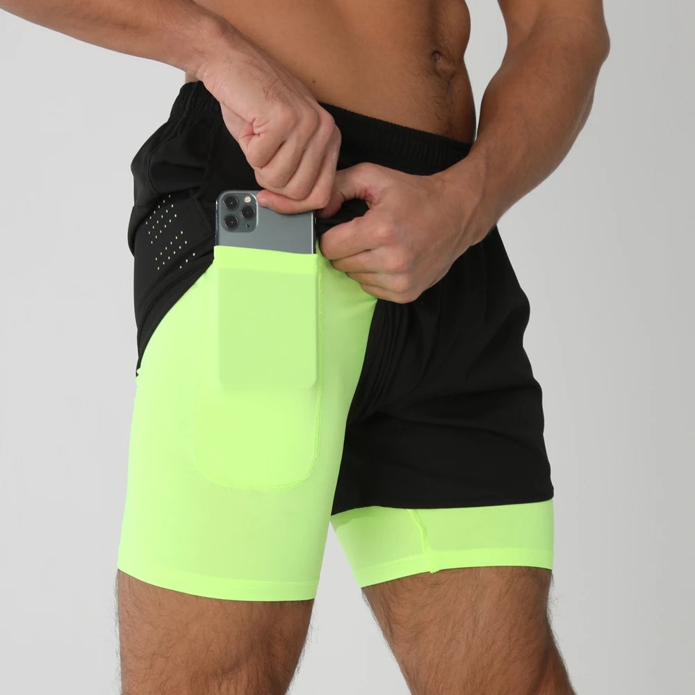 Men’s 2-in-1 Quick-Dry Running Shorts