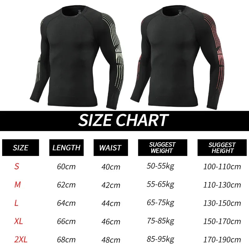 Men’s Gym Compression Quick-Dry Long Sleeve T-Shirt