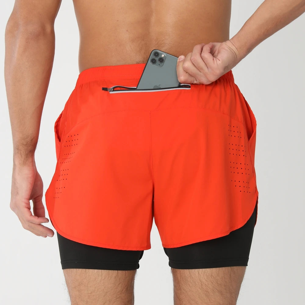 Men’s 2-in-1 Quick-Dry Running Shorts