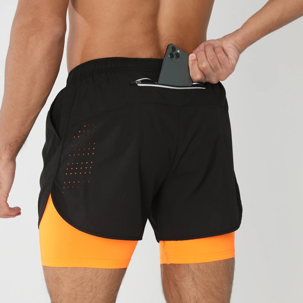 Men’s 2-in-1 Quick-Dry Running Shorts