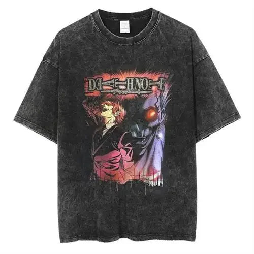 Men’s Vintage Death Note Anime Oversized Tee