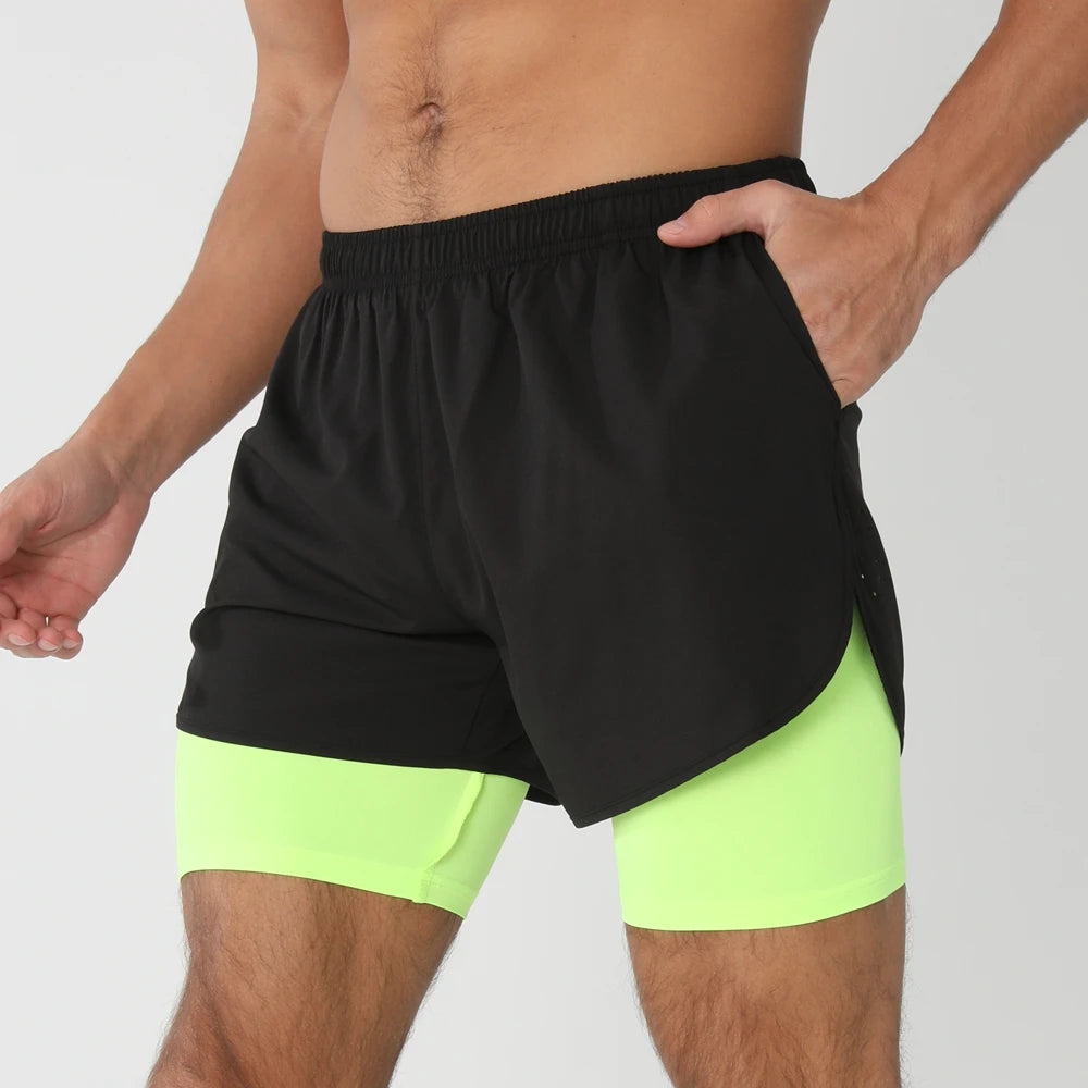 Men’s 2-in-1 Quick-Dry Running Shorts