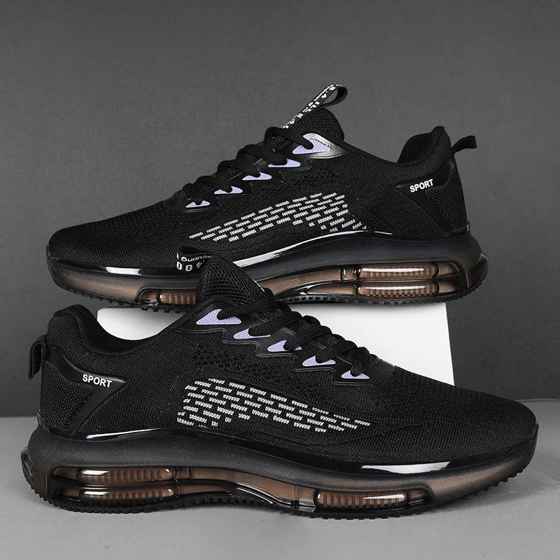 Men’s Breathable Mesh Running Sneakers – Comfortable