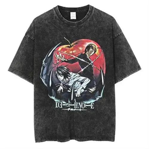 Men’s Vintage Death Note Anime Oversized Tee