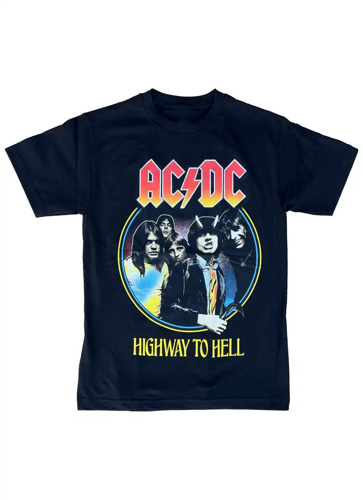 ACDC Highway To Hell Cotton Graphic T-Shirt