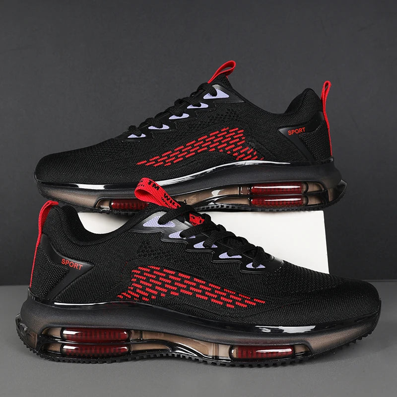 Men’s Breathable Mesh Running Sneakers – Comfortable