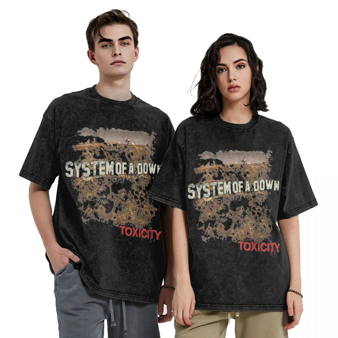 Women Men Toxicity System Band Tee Summer