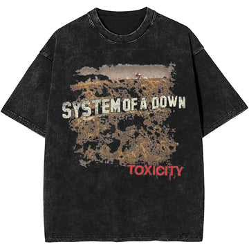 Women Men Toxicity System Band Tee Summer