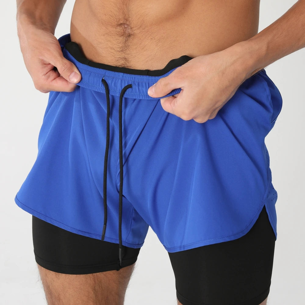 Men’s 2-in-1 Quick-Dry Running Shorts