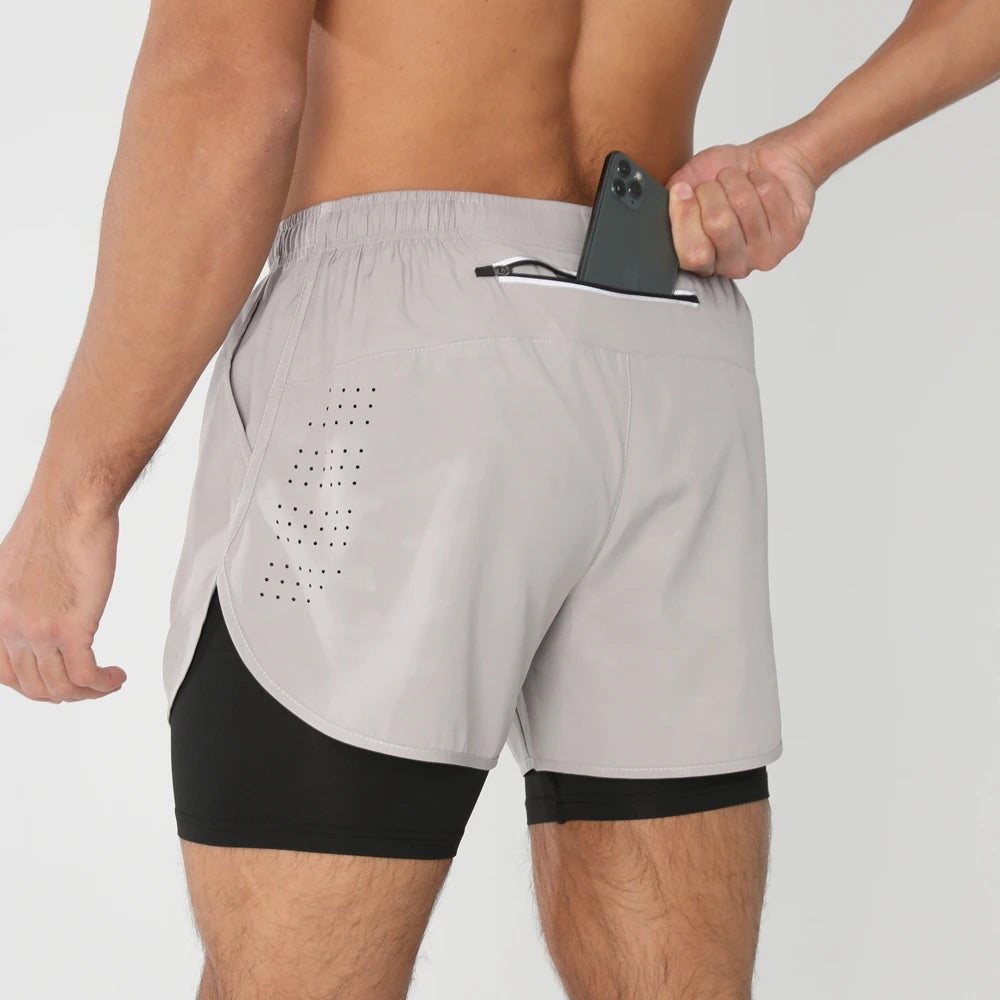 Men’s 2-in-1 Quick-Dry Running Shorts