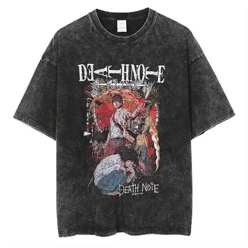 Men’s Vintage Death Note Anime Oversized Tee