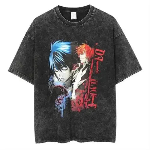 Men’s Vintage Death Note Anime Oversized Tee