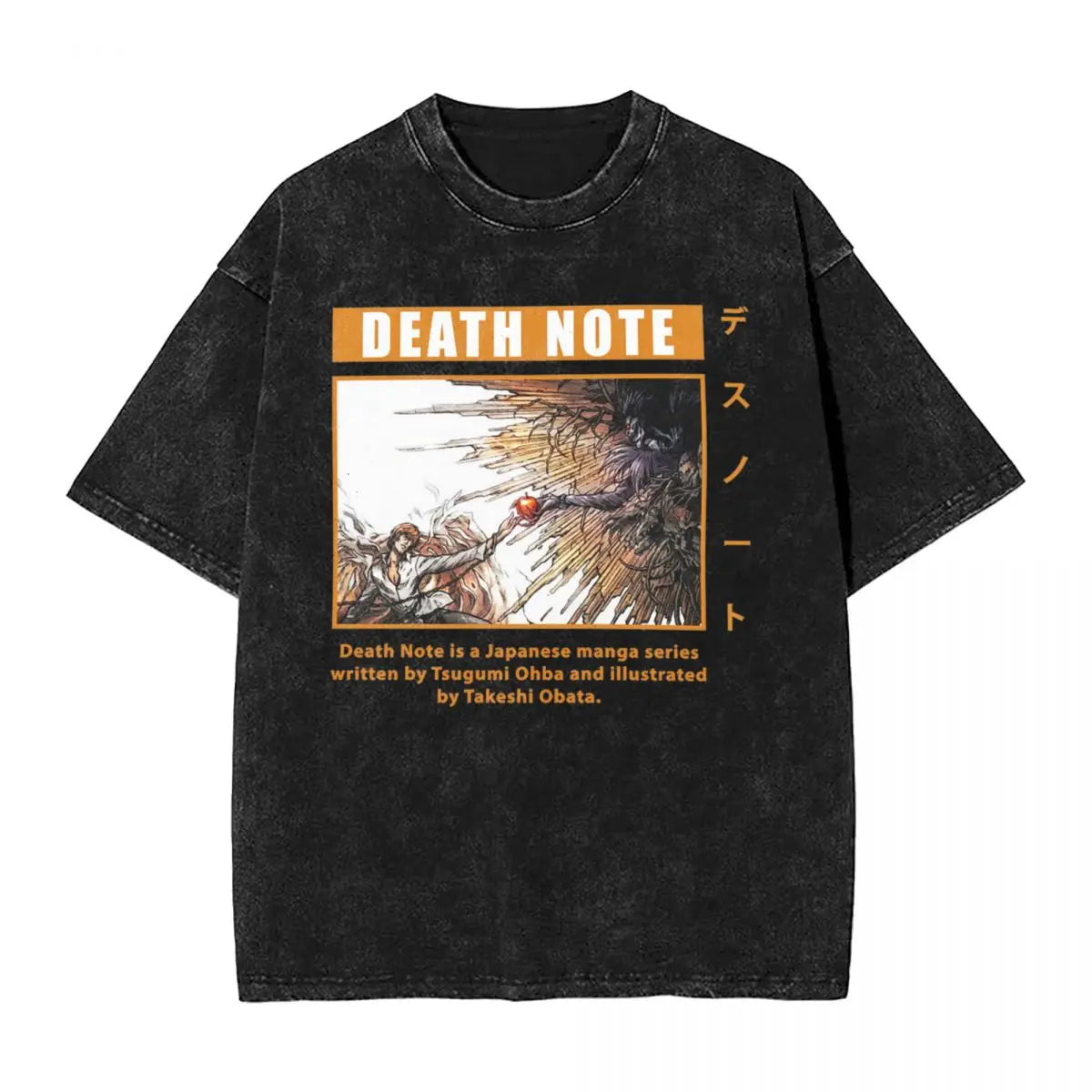 Death Note Vintage Washed Cotton Streetwear Tee