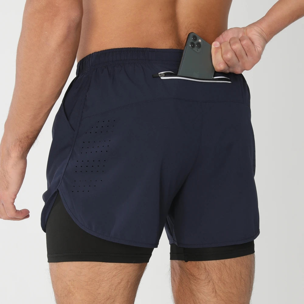 Men’s 2-in-1 Quick-Dry Running Shorts