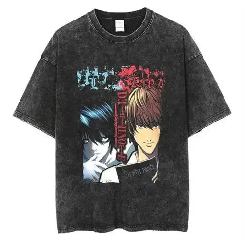 Men’s Vintage Death Note Anime Oversized Tee