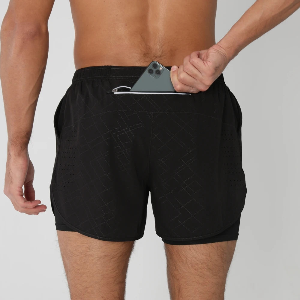 Men’s 2-in-1 Quick-Dry Running Shorts