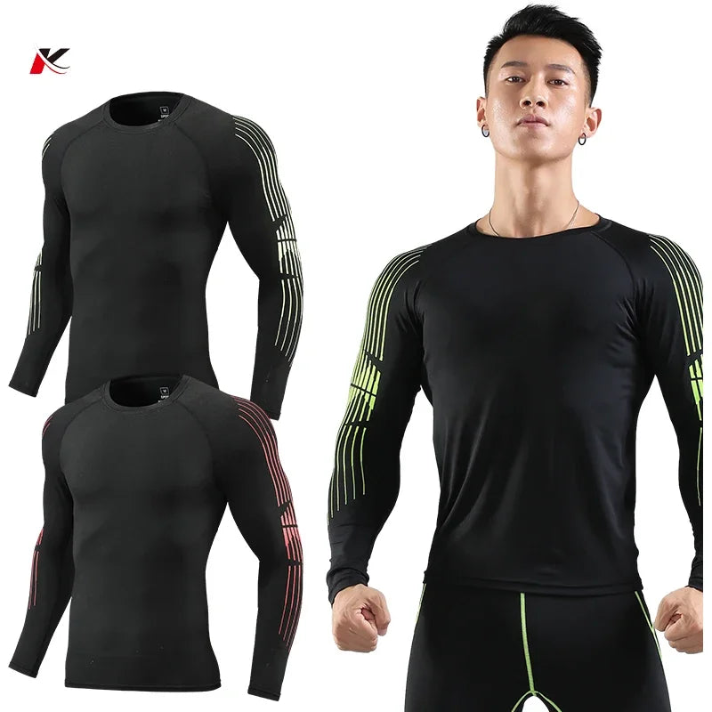 Men’s Gym Compression Quick-Dry Long Sleeve T-Shirt