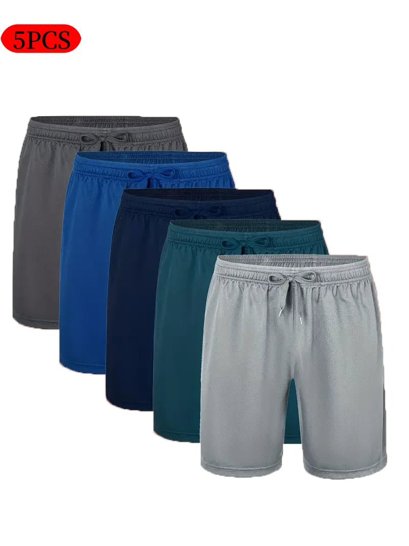 Men’s Casual Breathable Drawstring Shorts for Summer