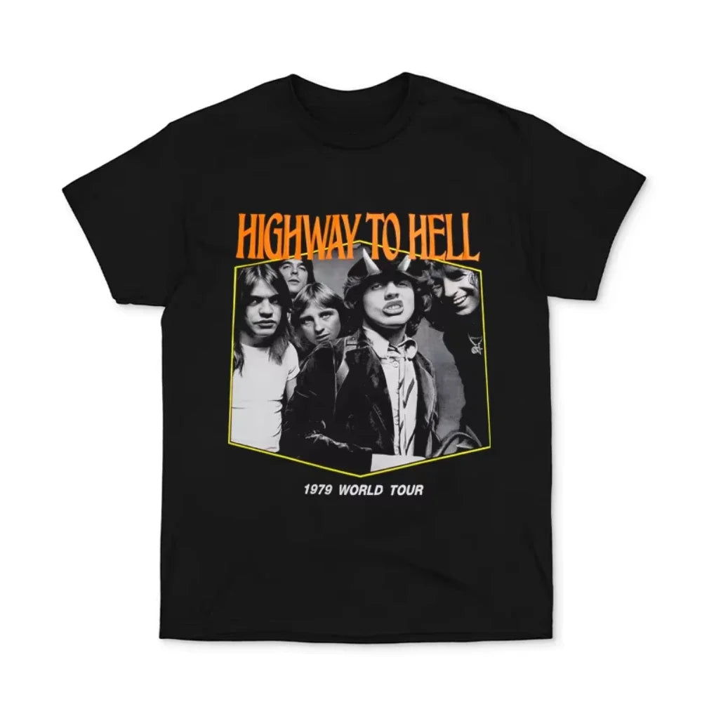 ACDC Band Cotton Oversized Streetwear Summer T-Shirt