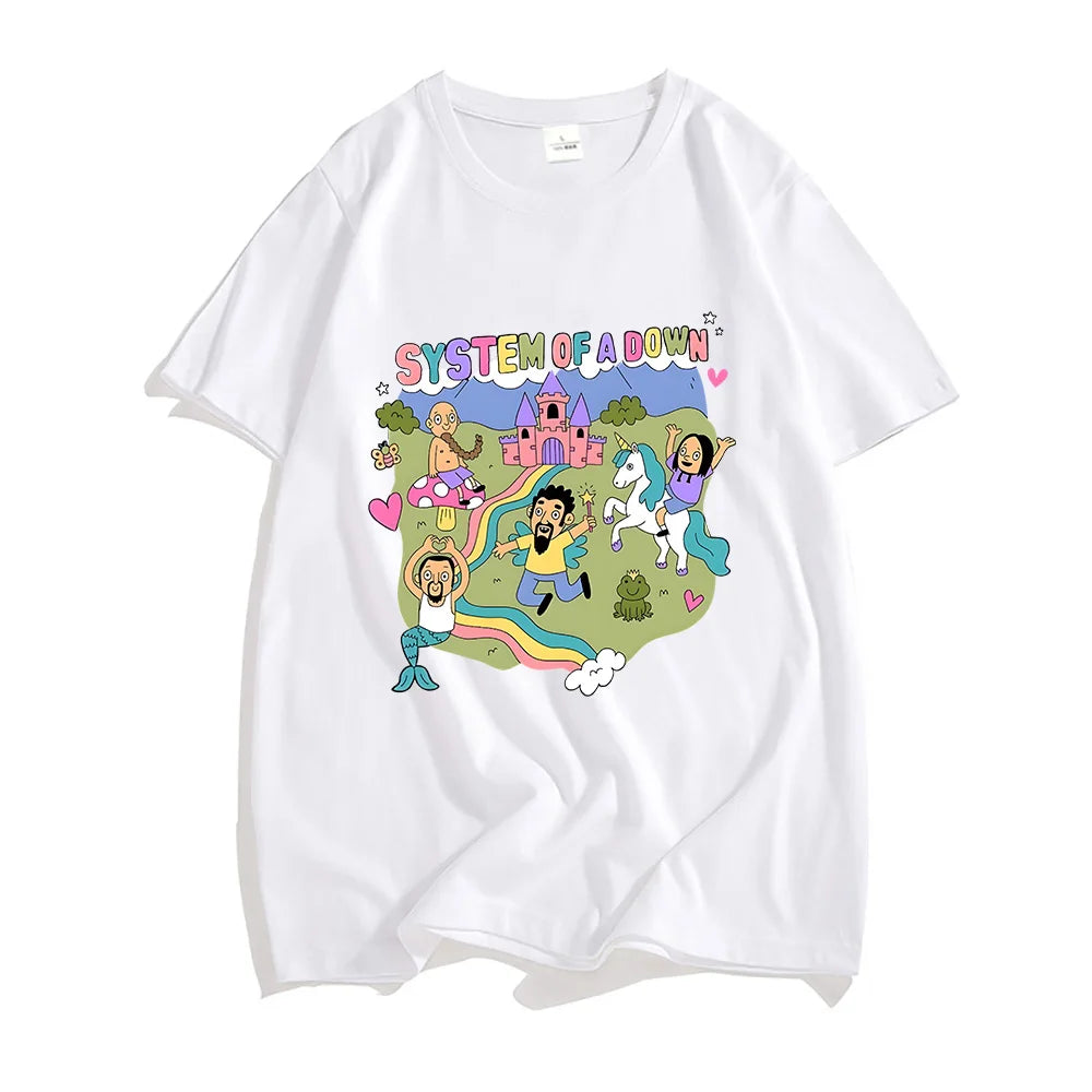 System of a Down Cotton Rock Band Tee