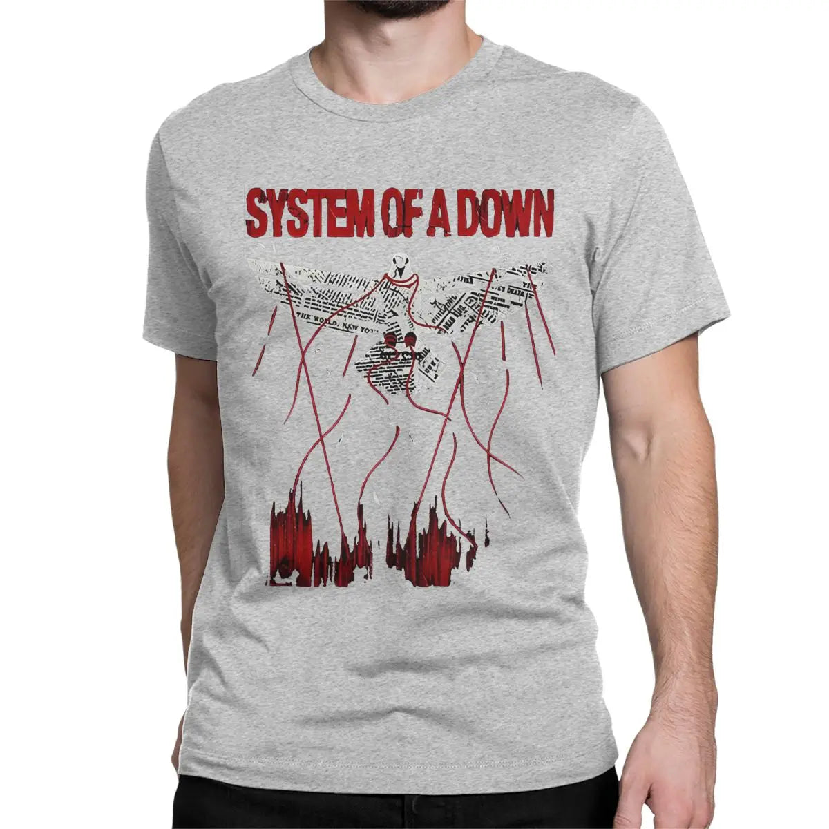 System Of A Down Unisex Cotton Rock Band T-Shirt