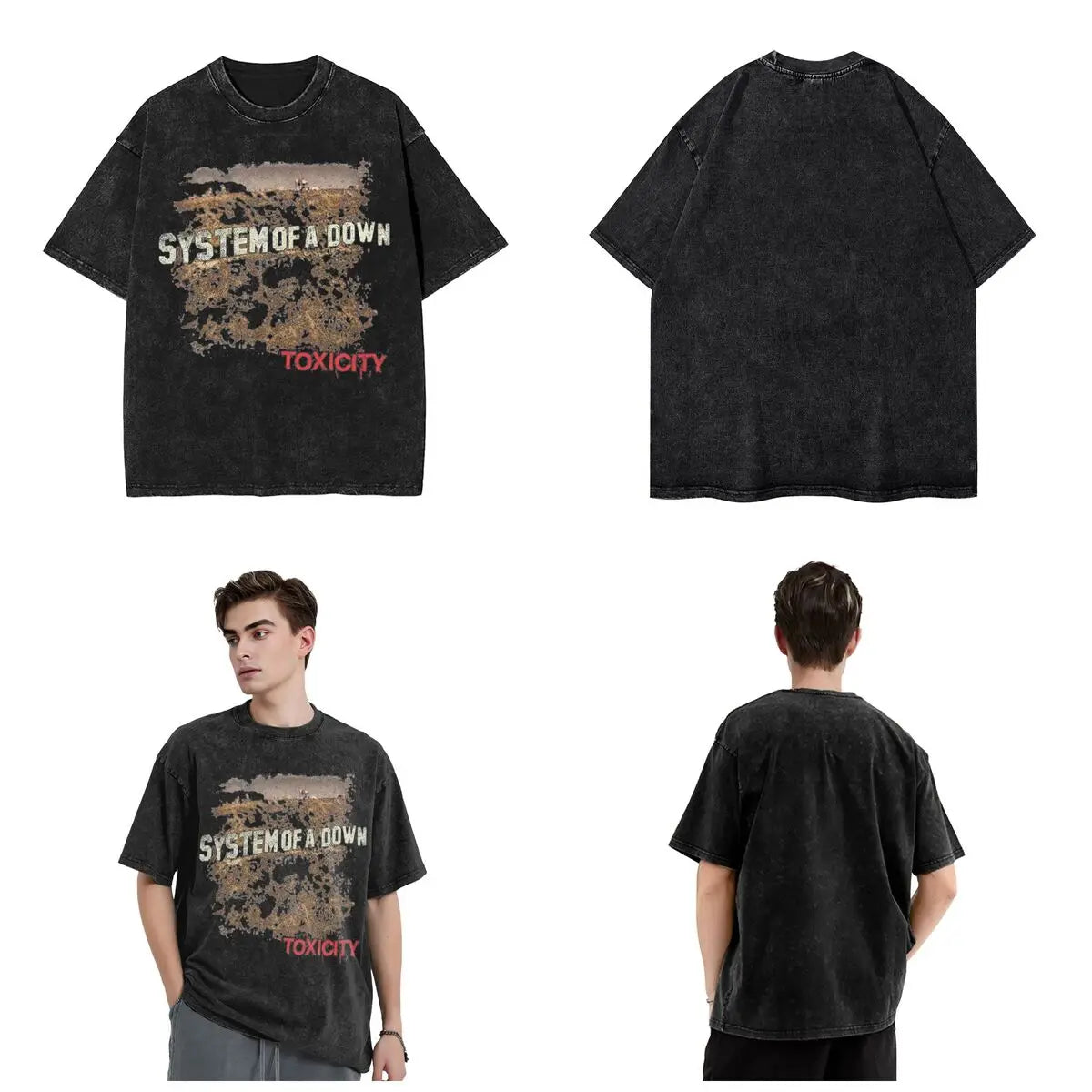 Women Men Toxicity System Band Tee Summer