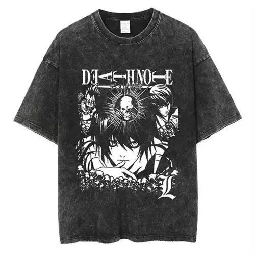 Men’s Vintage Death Note Anime Oversized Tee