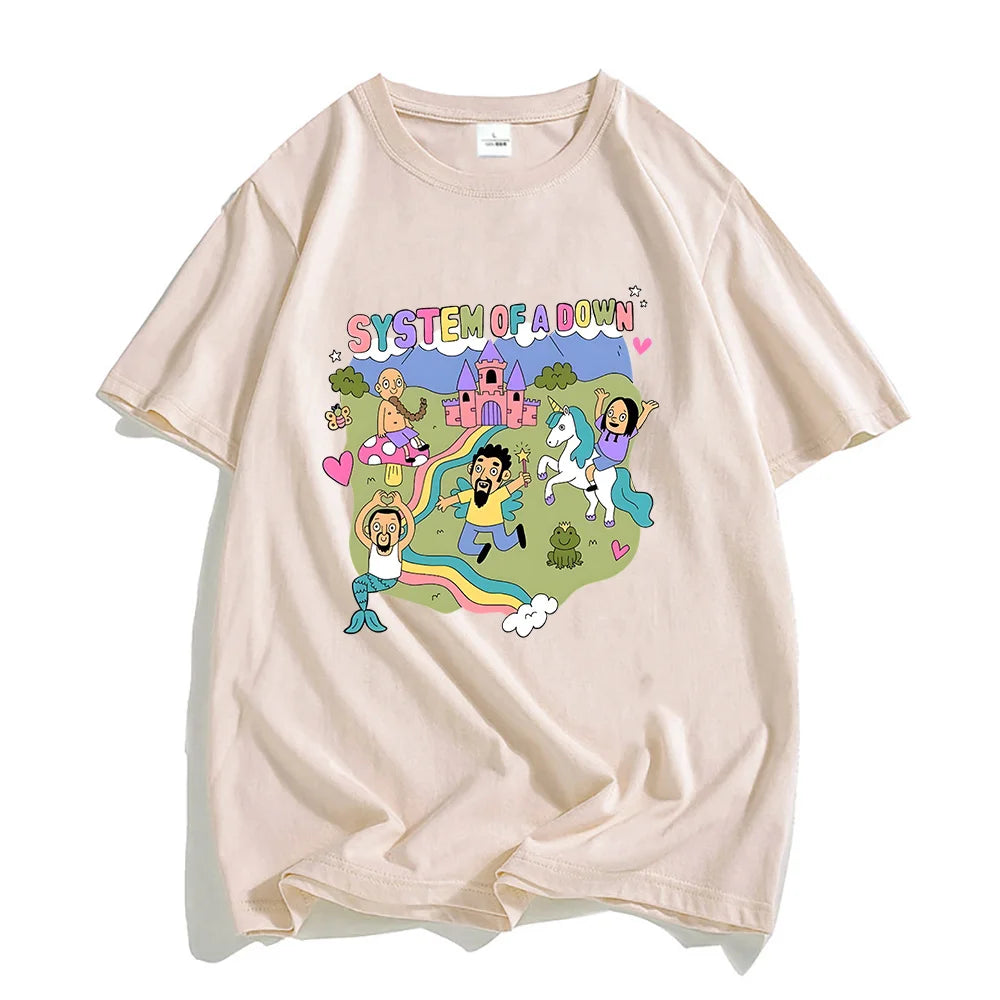 System of a Down Cotton Rock Band Tee