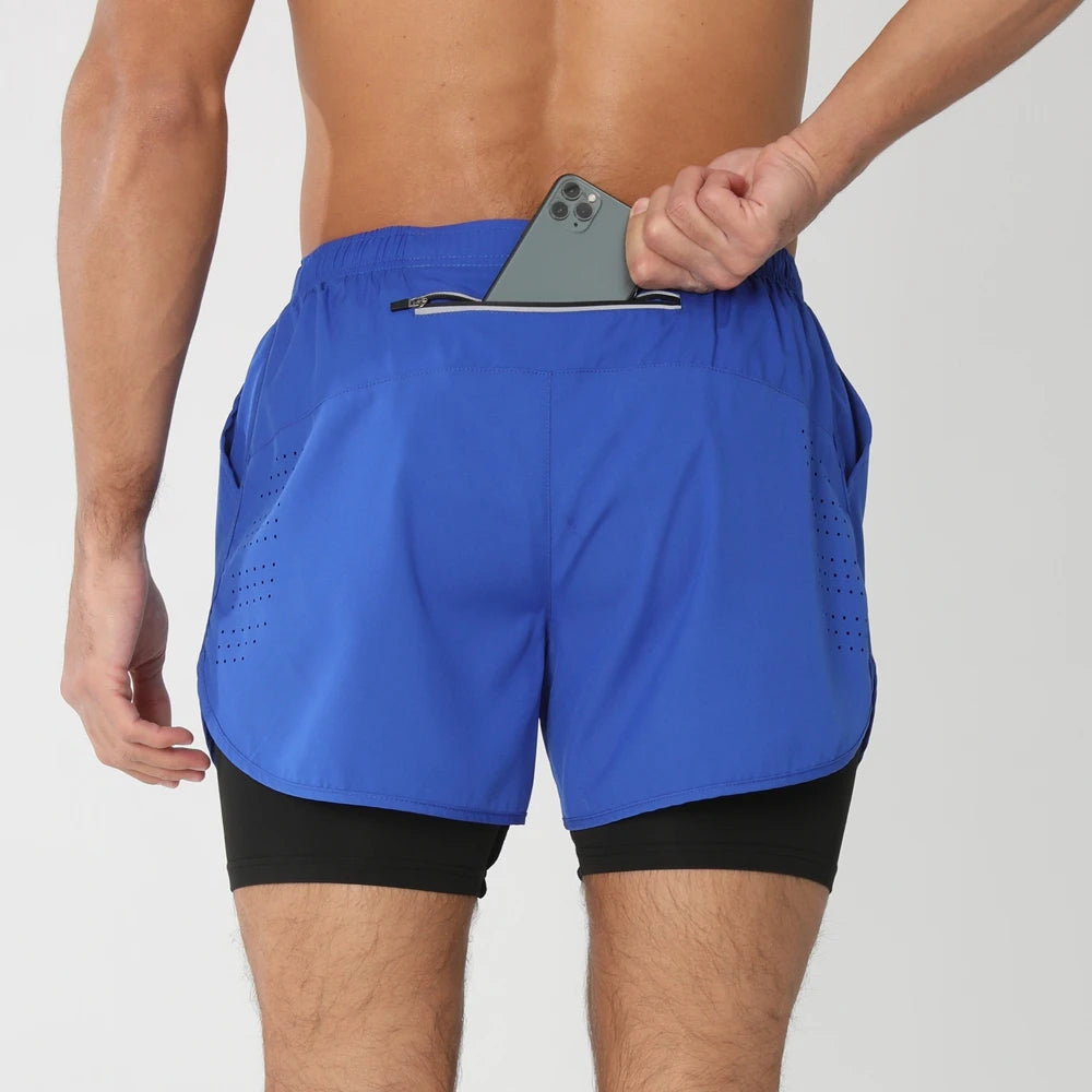 Men’s 2-in-1 Quick-Dry Running Shorts