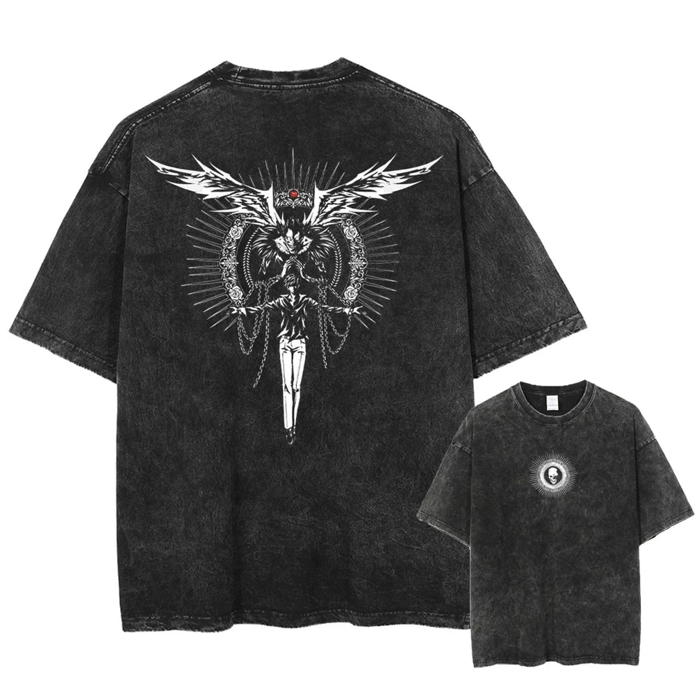 Vintage Washed Death Note Anime Graphic Tee