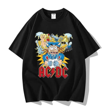 ACDC Rock Band Oversized Loose Fit T-Shirt