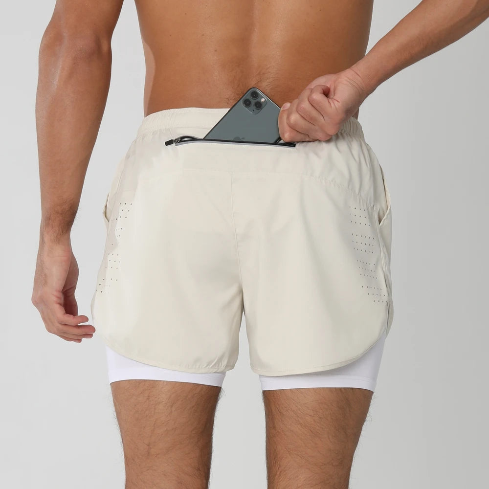 Men’s 2-in-1 Quick-Dry Running Shorts