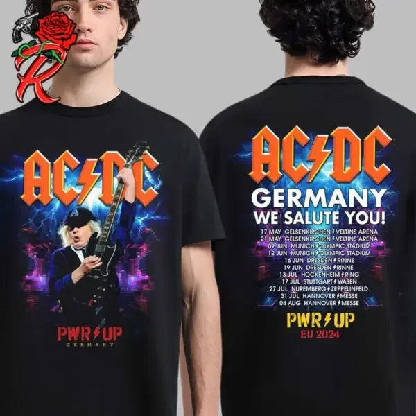 AC DC Band European Tour Summer T-Shirt