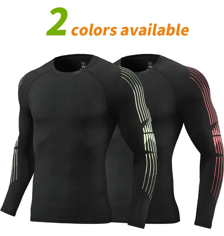 Men’s Gym Compression Quick-Dry Long Sleeve T-Shirt