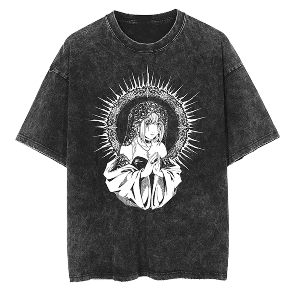Vintage Washed Death Note Anime Graphic Tee