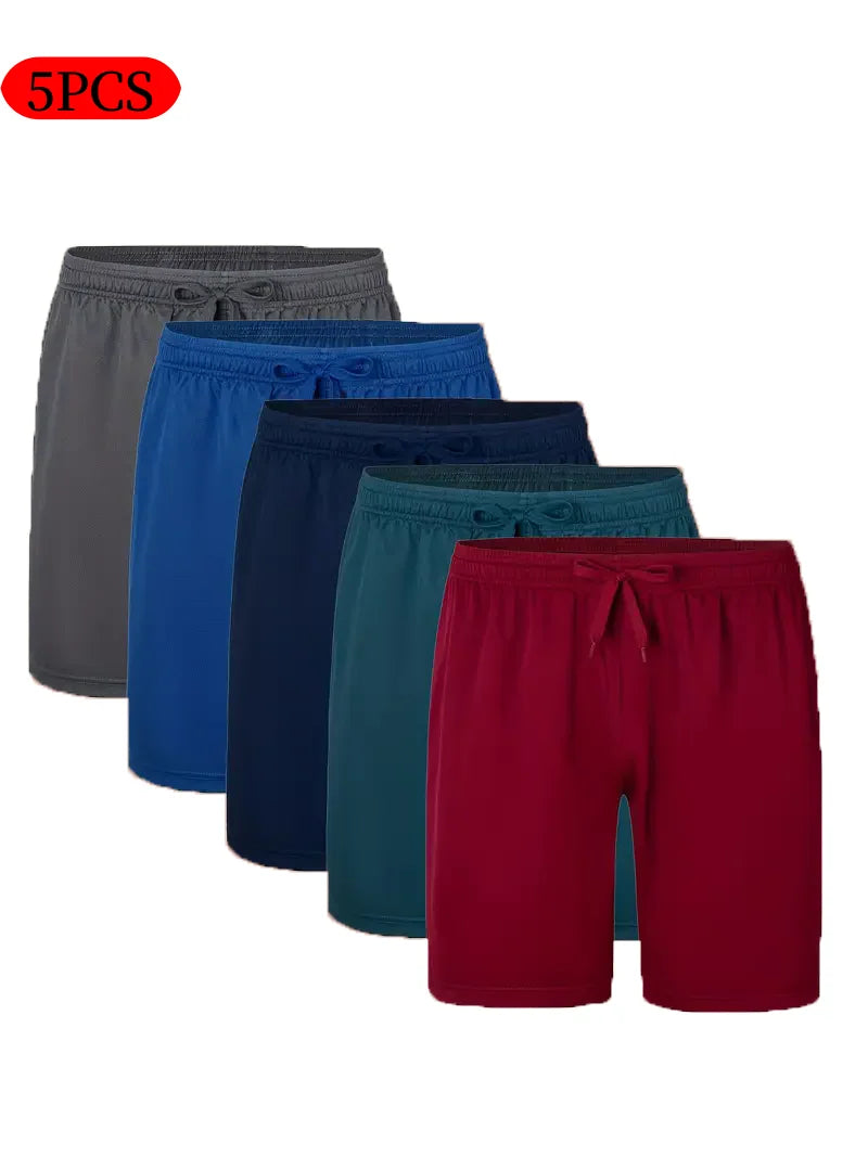 Men’s Casual Breathable Drawstring Shorts for Summer