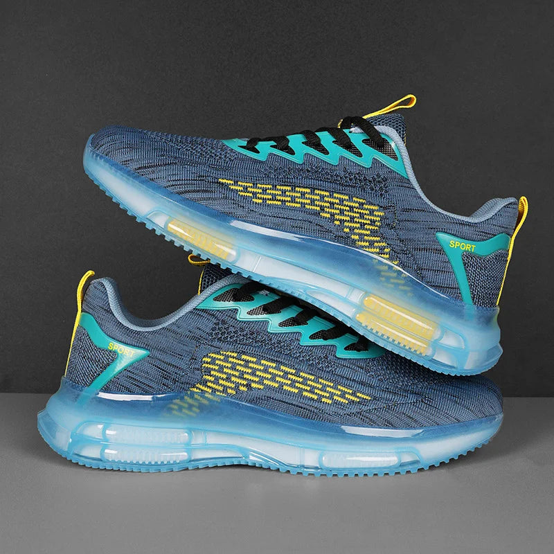 Men’s Breathable Mesh Running Sneakers – Comfortable