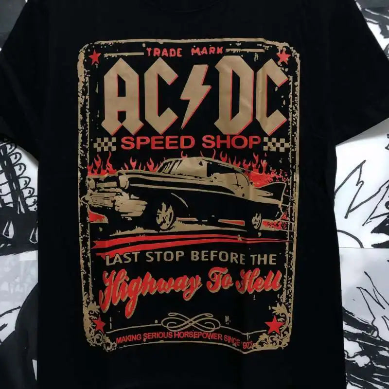 AC/DC Rock Band Streetwear Unisex Summer T-Shirt