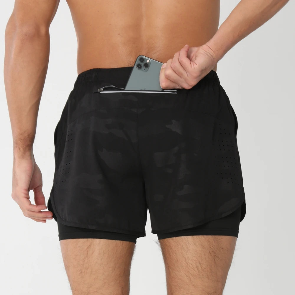 Men’s 2-in-1 Quick-Dry Running Shorts