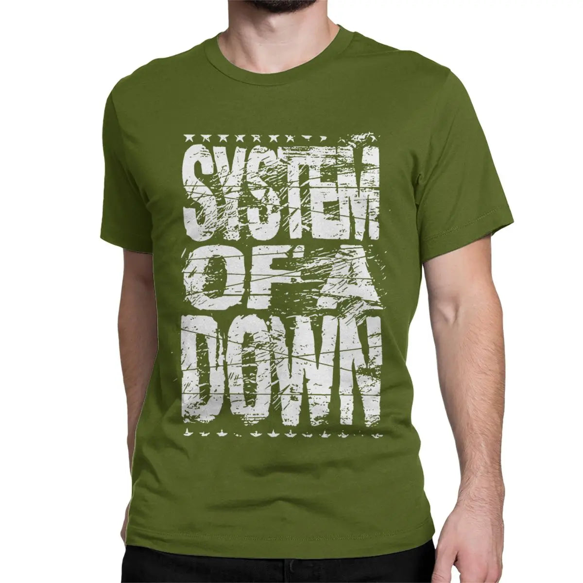 System Of A Down Cotton Rock Band T-Shirt
