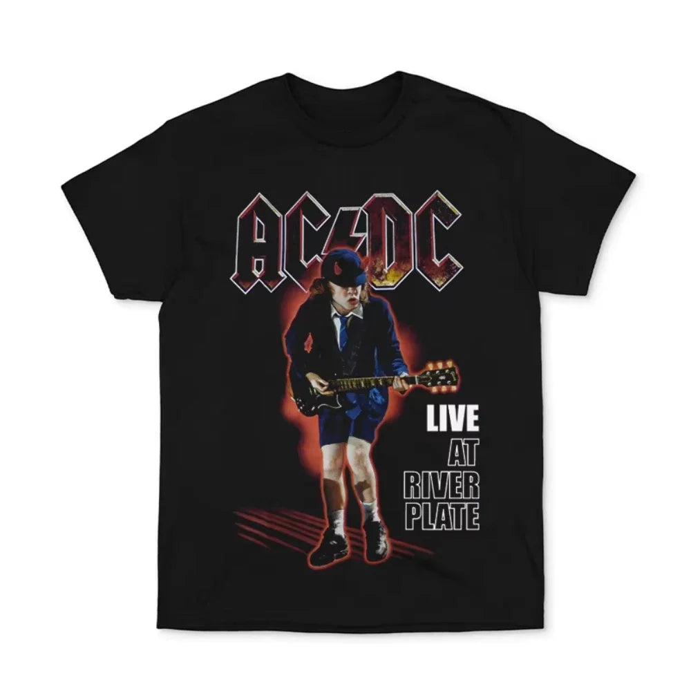 ACDC Band Cotton Oversized Streetwear Summer T-Shirt