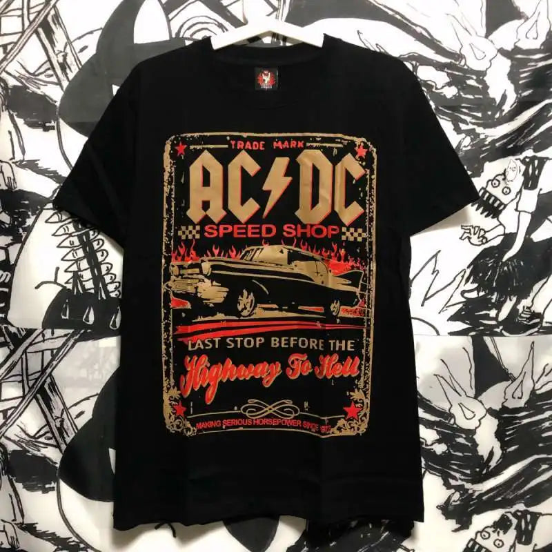 AC/DC Rock Band Streetwear Unisex Summer T-Shirt