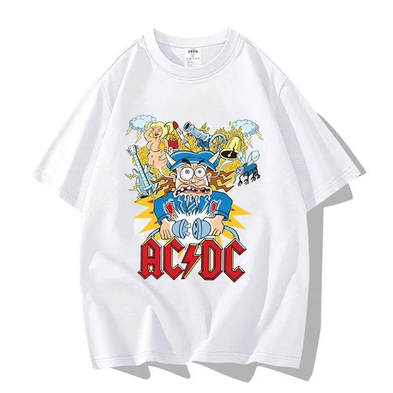 ACDC Rock Band Oversized Loose Fit T-Shirt