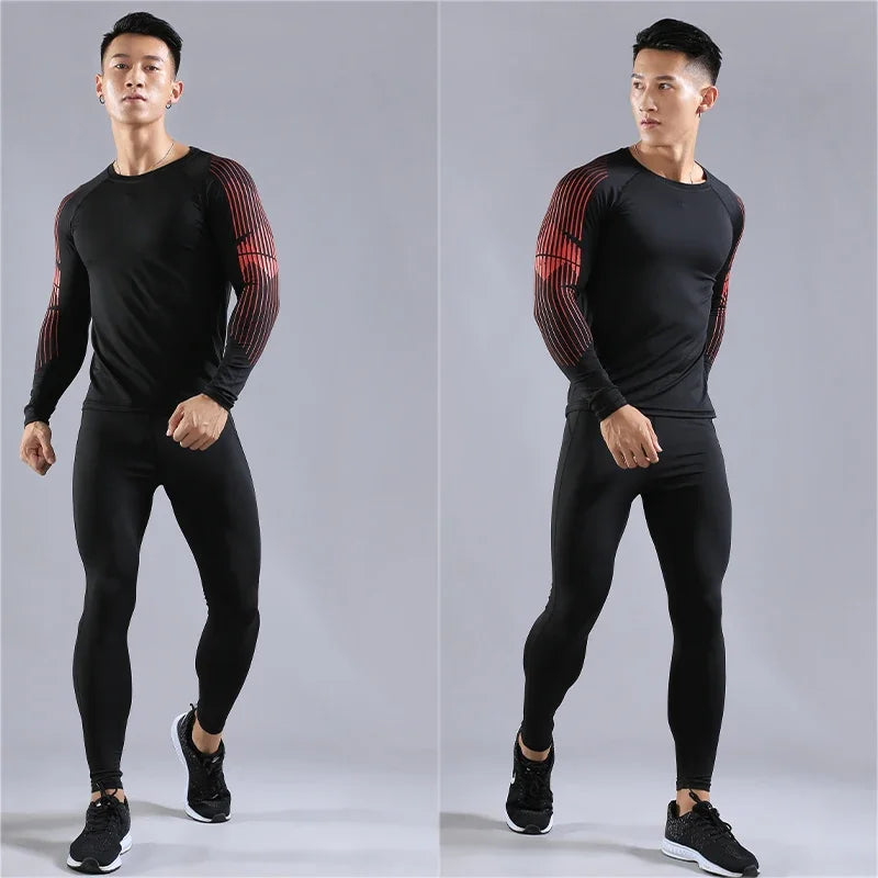 Men’s Gym Compression Quick-Dry Long Sleeve T-Shirt