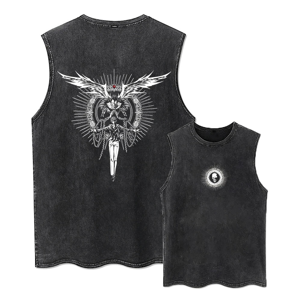 Vintage Washed Death Note Anime Graphic Tee